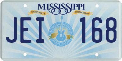 MS license plate JEI168