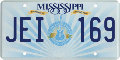 MS license plate JEI169