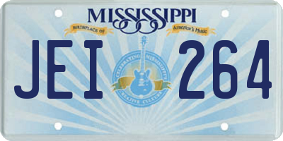 MS license plate JEI264
