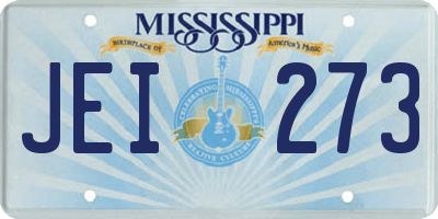 MS license plate JEI273