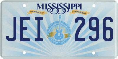 MS license plate JEI296