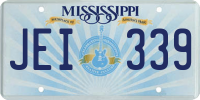 MS license plate JEI339