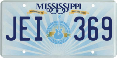 MS license plate JEI369