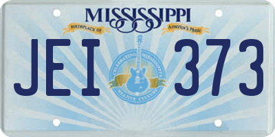 MS license plate JEI373