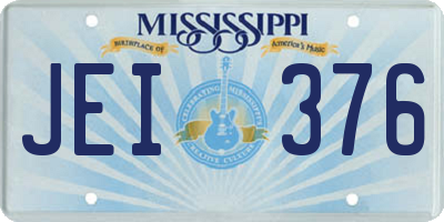 MS license plate JEI376