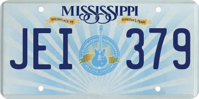 MS license plate JEI379