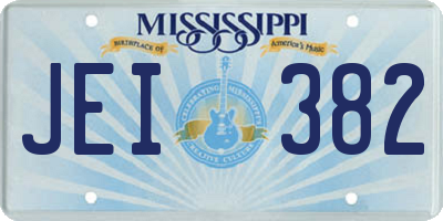MS license plate JEI382