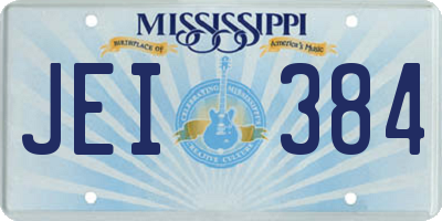 MS license plate JEI384