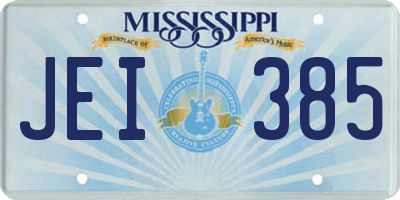 MS license plate JEI385