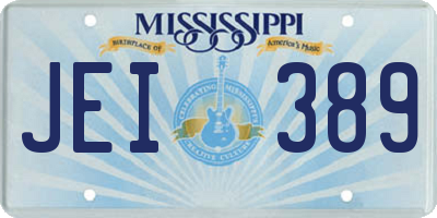 MS license plate JEI389