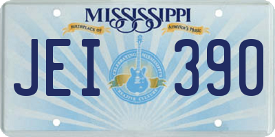 MS license plate JEI390