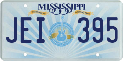 MS license plate JEI395