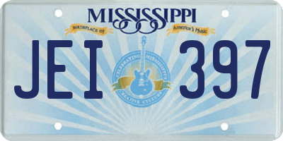 MS license plate JEI397