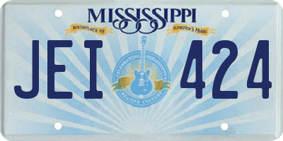 MS license plate JEI424