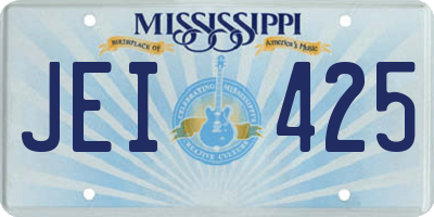MS license plate JEI425
