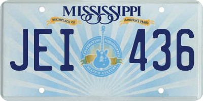 MS license plate JEI436