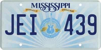 MS license plate JEI439