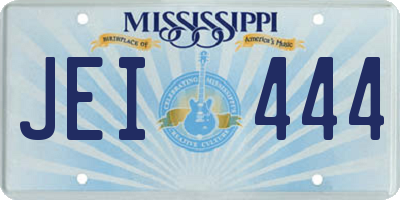 MS license plate JEI444