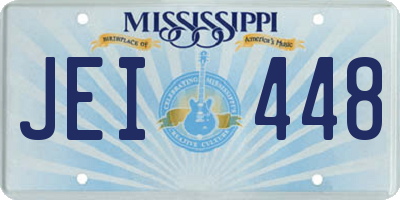 MS license plate JEI448