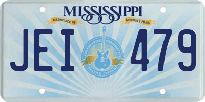 MS license plate JEI479