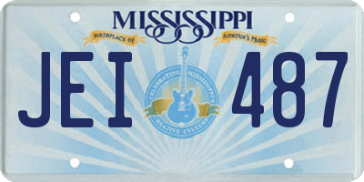 MS license plate JEI487