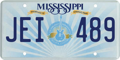 MS license plate JEI489