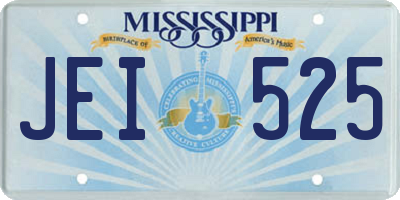 MS license plate JEI525