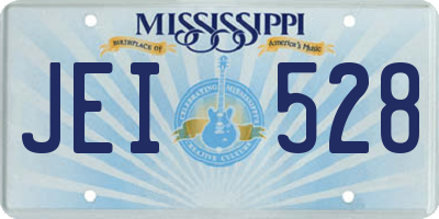 MS license plate JEI528