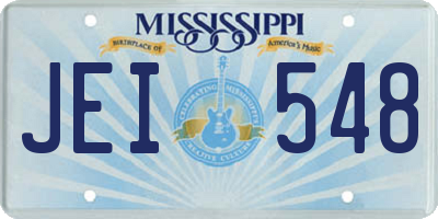 MS license plate JEI548