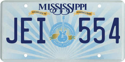 MS license plate JEI554