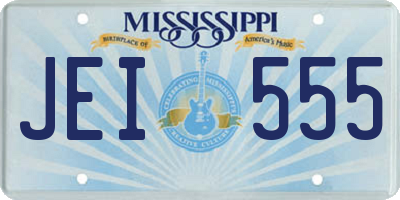 MS license plate JEI555