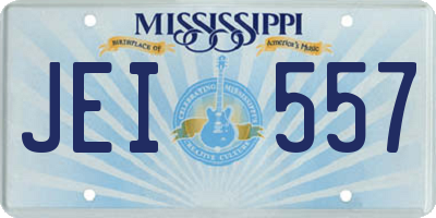 MS license plate JEI557