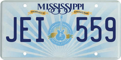 MS license plate JEI559