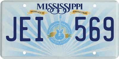 MS license plate JEI569