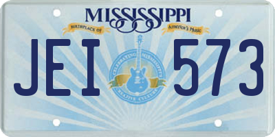 MS license plate JEI573