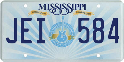 MS license plate JEI584