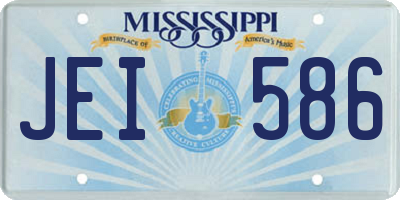 MS license plate JEI586