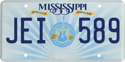 MS license plate JEI589