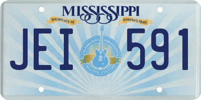 MS license plate JEI591