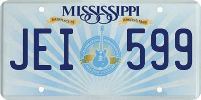 MS license plate JEI599