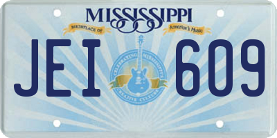 MS license plate JEI609