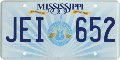 MS license plate JEI652
