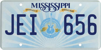 MS license plate JEI656