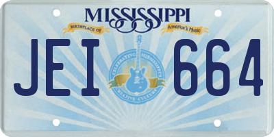 MS license plate JEI664