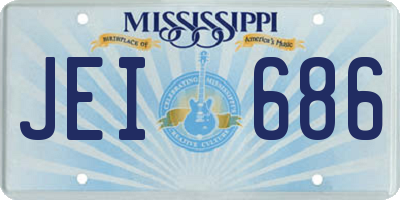 MS license plate JEI686