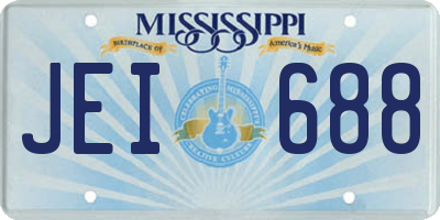 MS license plate JEI688