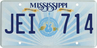 MS license plate JEI714