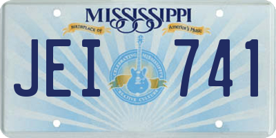 MS license plate JEI741