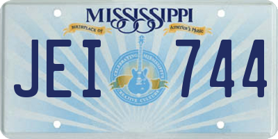 MS license plate JEI744
