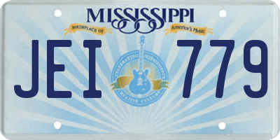 MS license plate JEI779